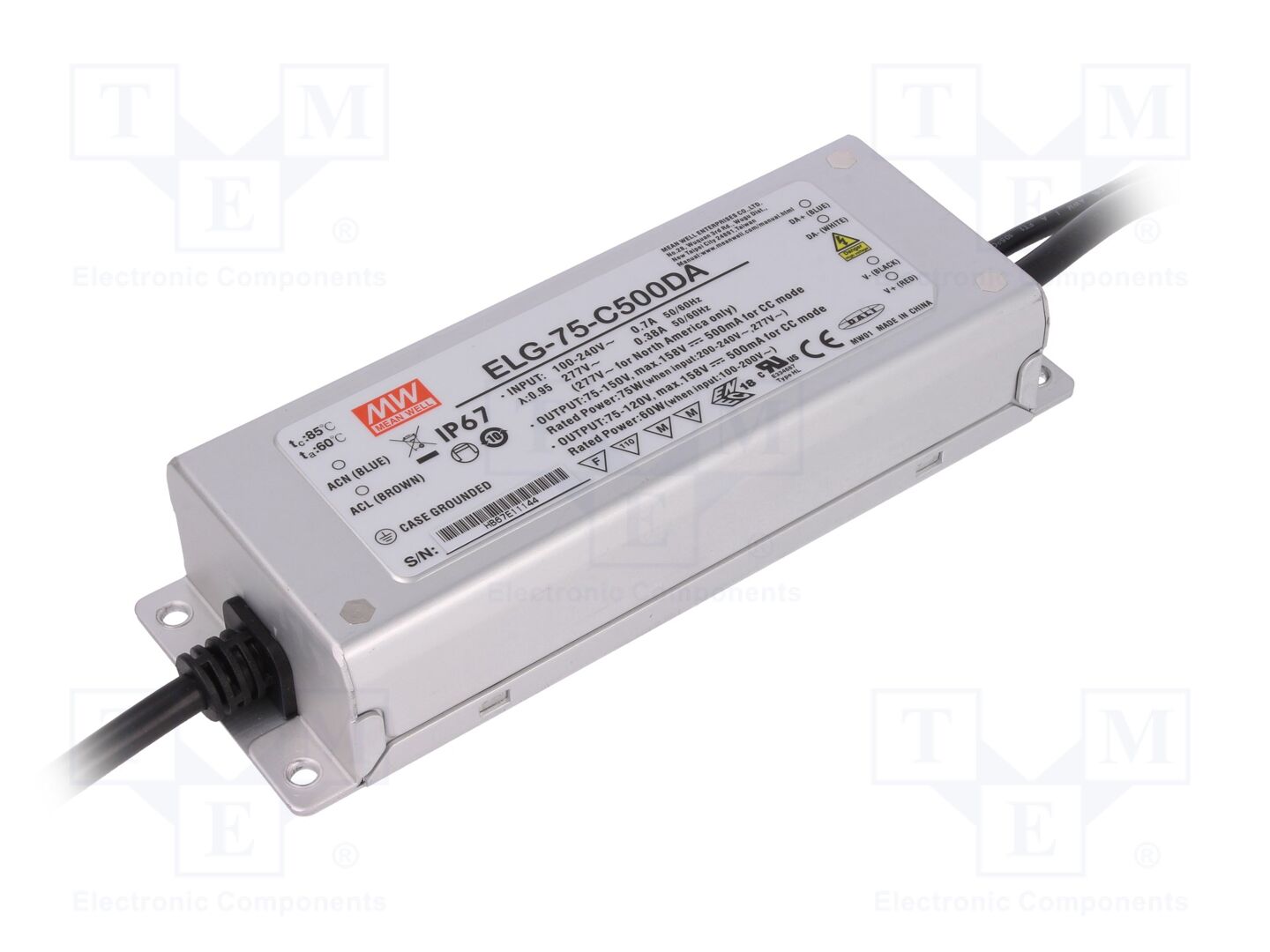 MEAN WELL ELG-75-C500DA LED-virtalähde DALI 75W 500mA