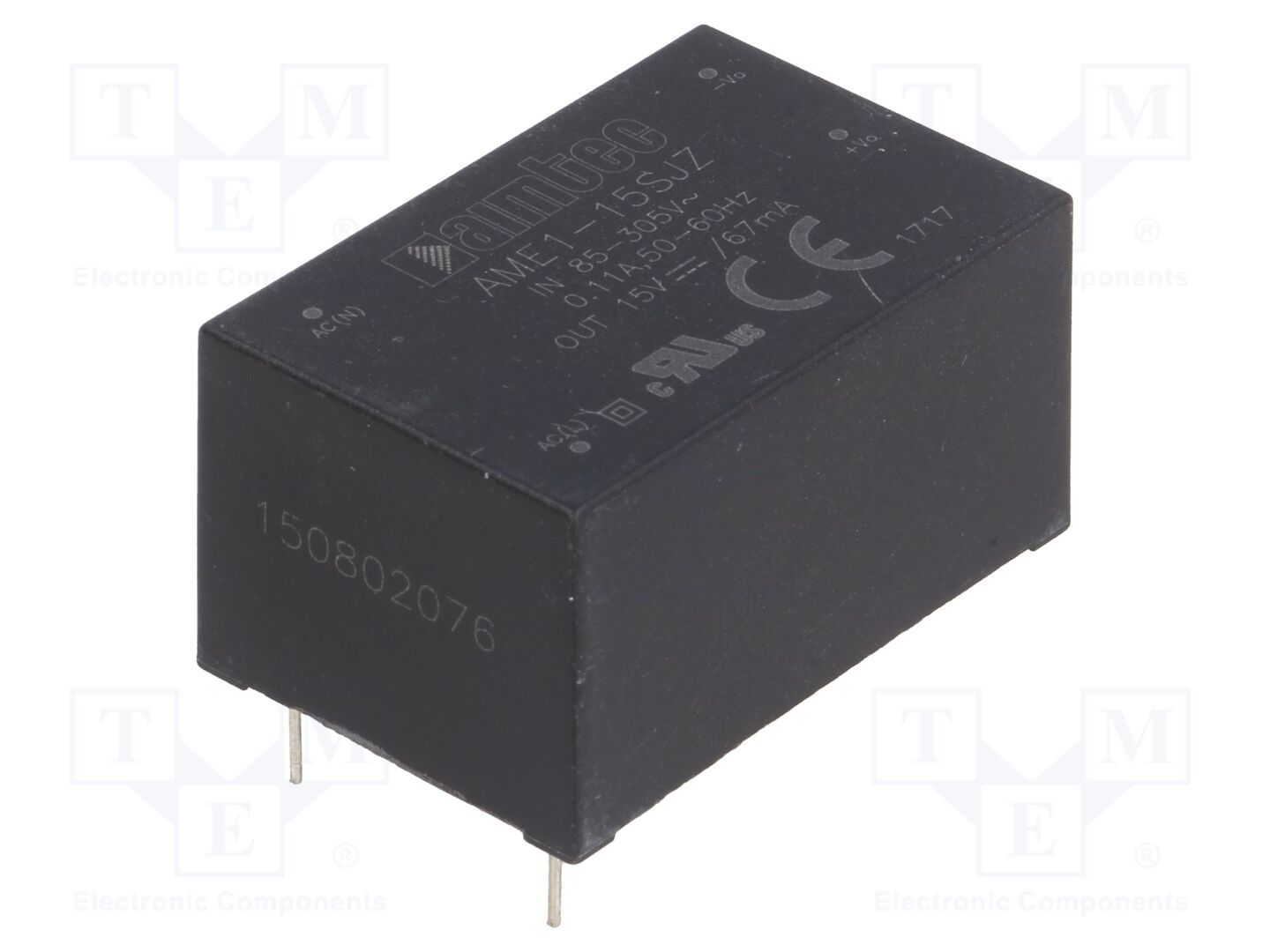 AIMTEC AME1-15SJZ AC/DC-muunnin 1W 15VDC