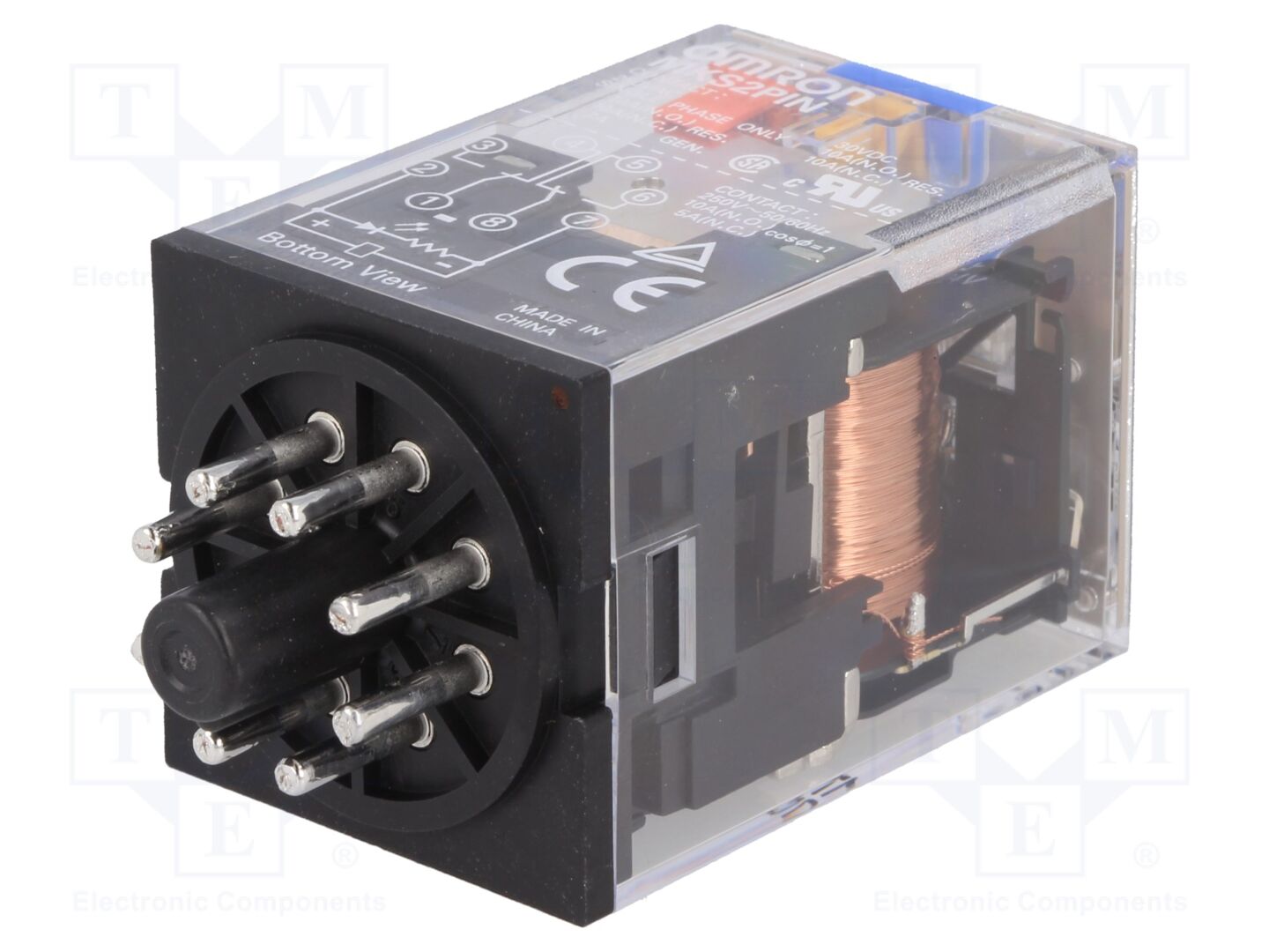 OMRON MKS2PIN-24DC Sähkömagneettinen rele 24VDC