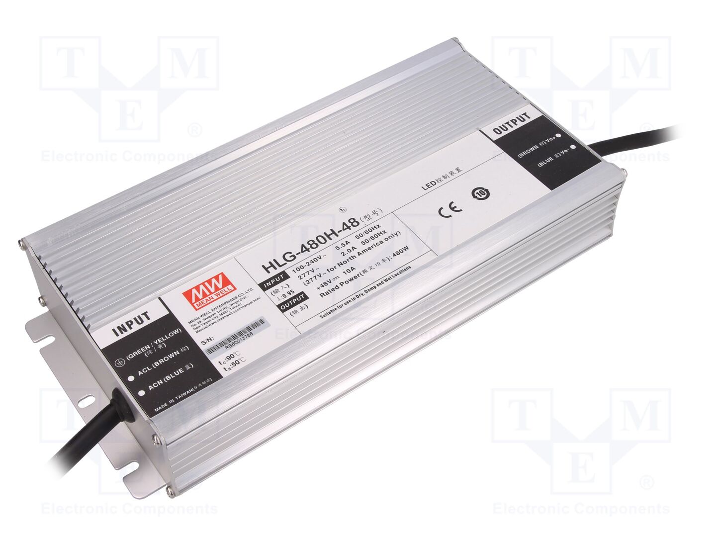 MEAN WELL HLG-480H-48 LED-virtalähde 480W 48VDC 10A