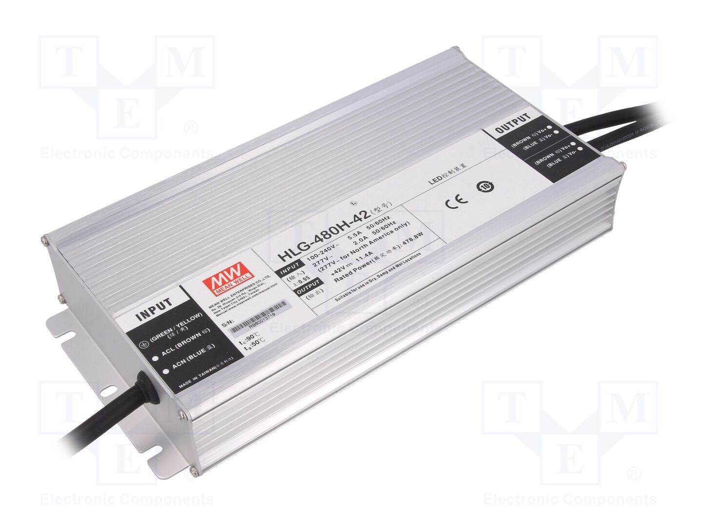 MEAN WELL HLG-480H-42 LED-virtalähde 480W 42VDC