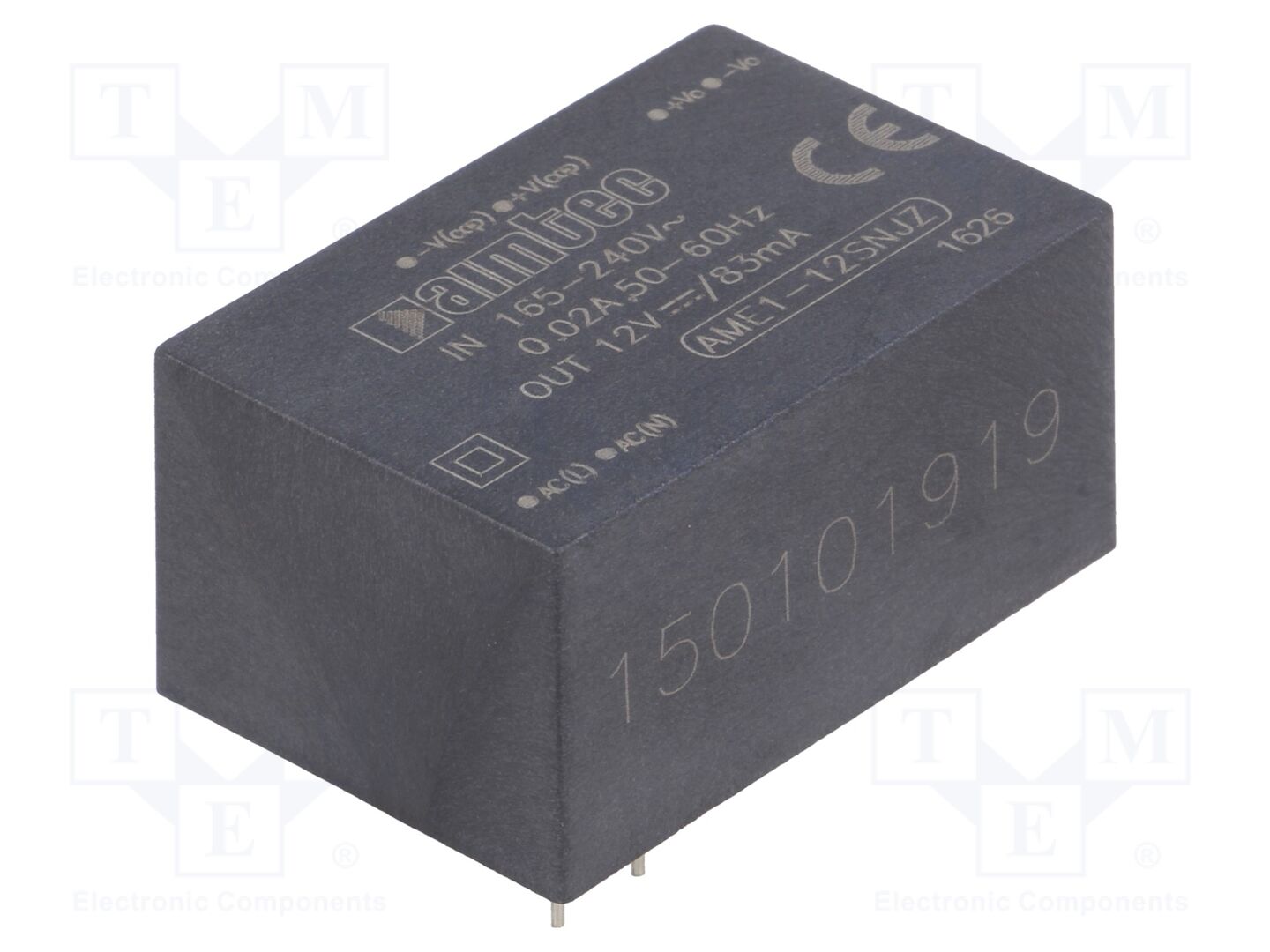 AIMTEC AME1-12SNJZ AC/DC muunnin 1W 12VDC