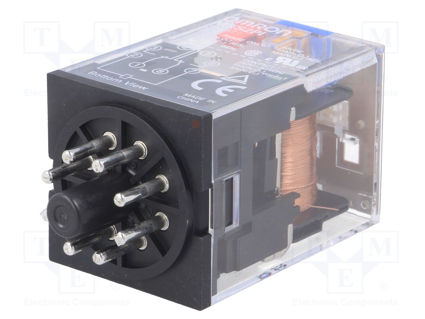 OMRON MKS2PI-24DC Sähkömagneettinen rele 24VDC