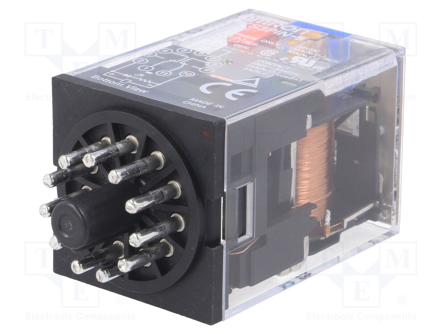 OMRON MKS3PIN-5-24DC Sähkömagneettinen rele 24VDC