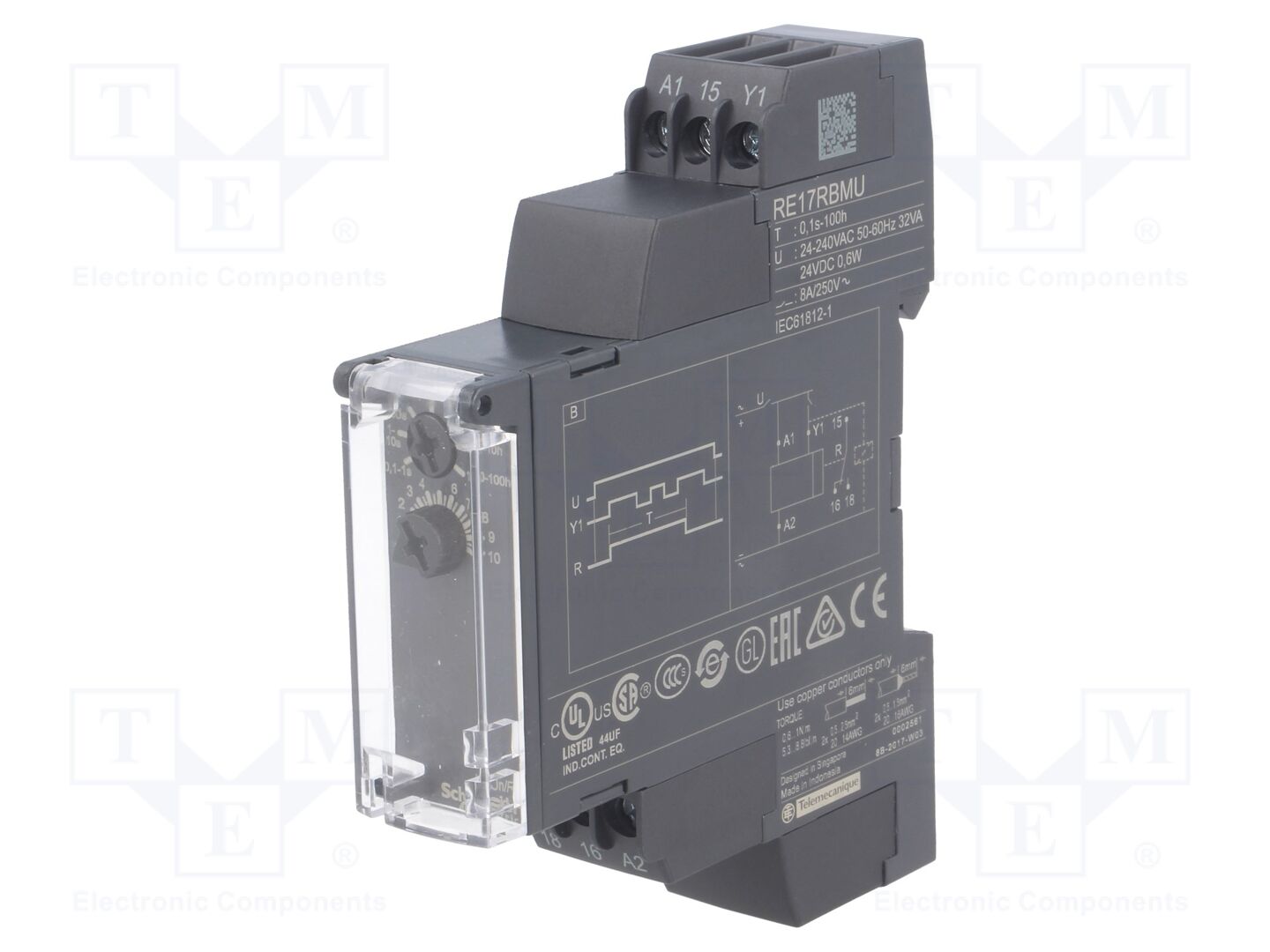 SCHNEIDER ELECTRIC RE17RBMU Analogue Timer 250VAC/8A