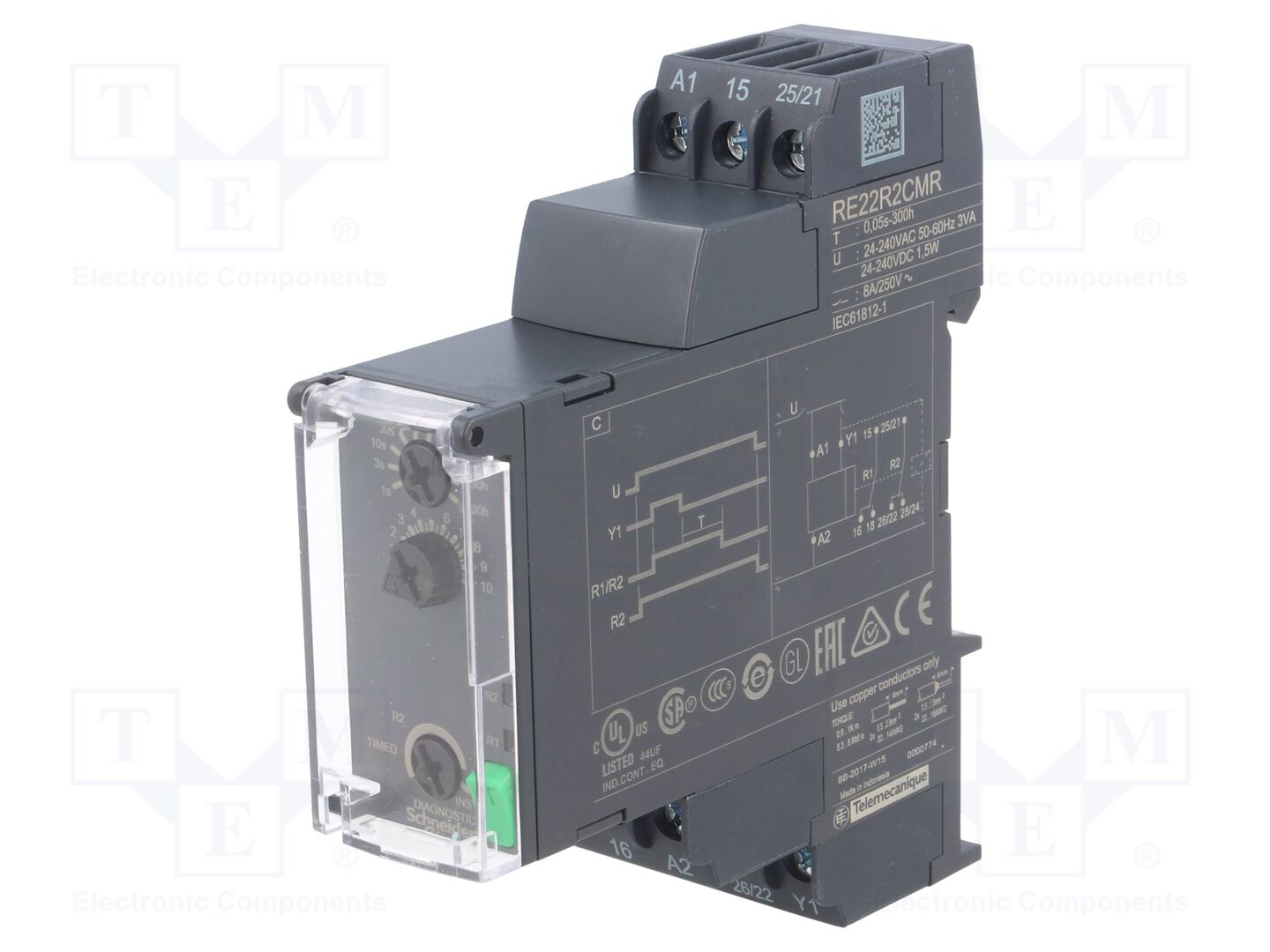 SCHNEIDER ELECTRIC RE22R2CMR Ajastin 250VAC/8A