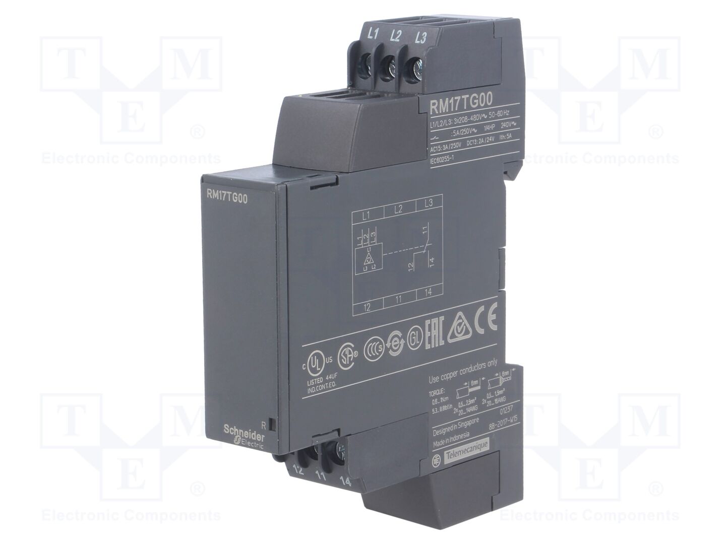 SCHNEIDER ELECTRIC RM17TG00 Valvontarele DIN-kisko