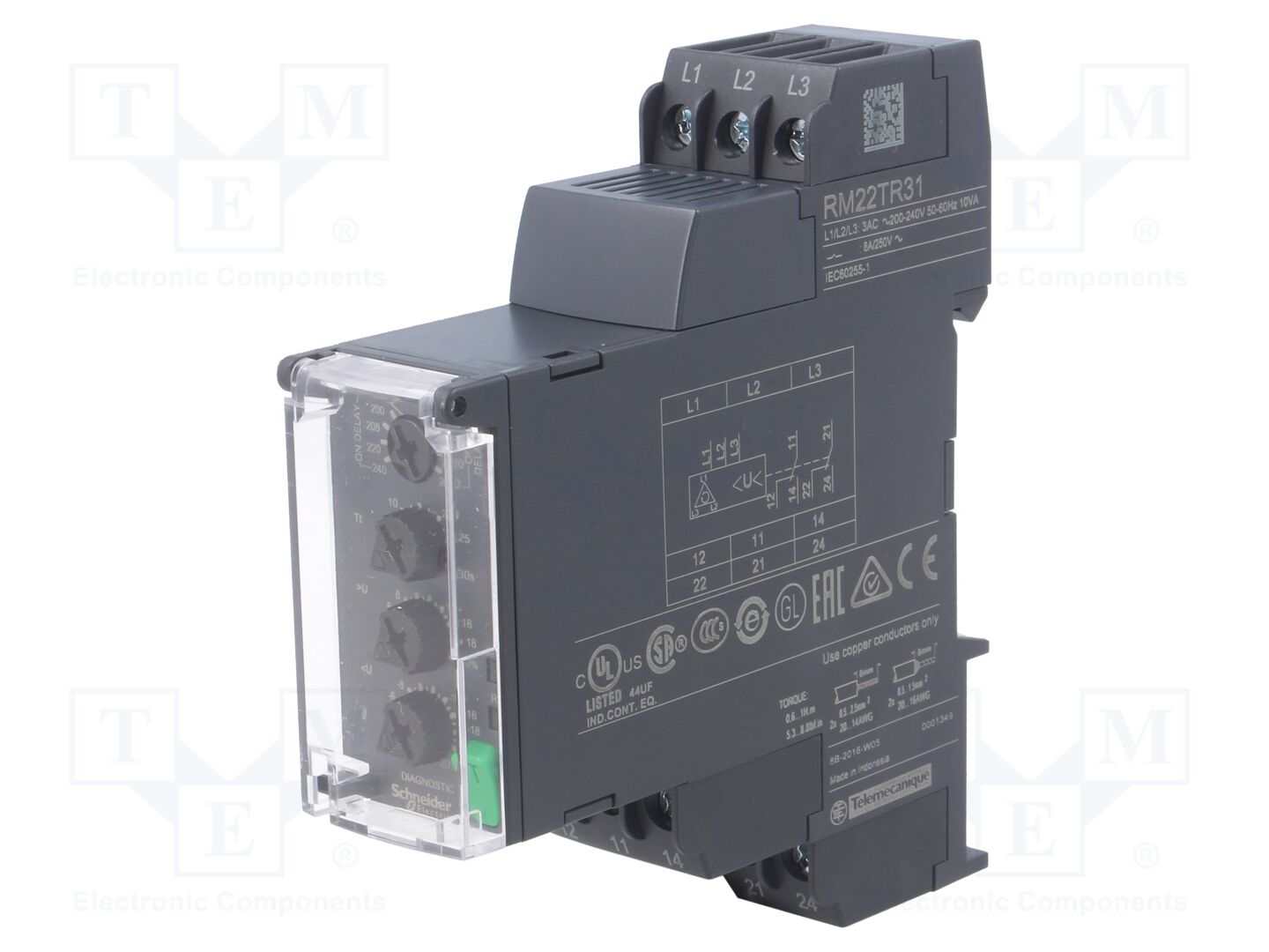 SCHNEIDER ELECTRIC RM22TR31 Jännitteenvalvontarele DIN-kisko