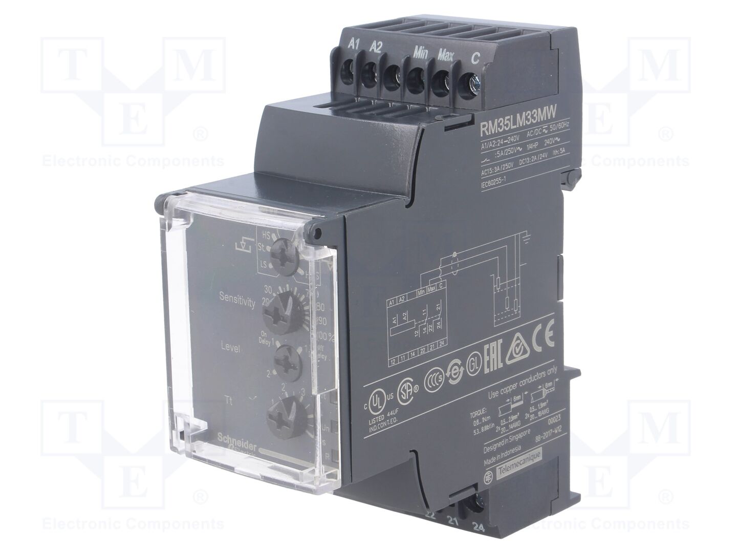 SCHNEIDER ELECTRIC RM35LM33MW Valvontarele 24-240VAC/VDC
