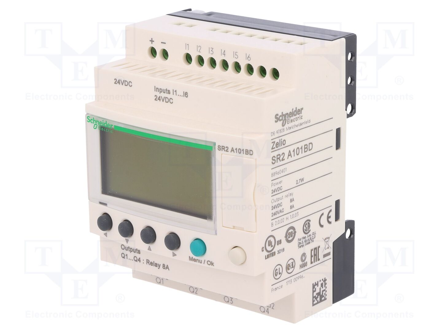 SCHNEIDER ELECTRIC SR2A101BD Ohjelmoitava rele IN 6 / OUT 4