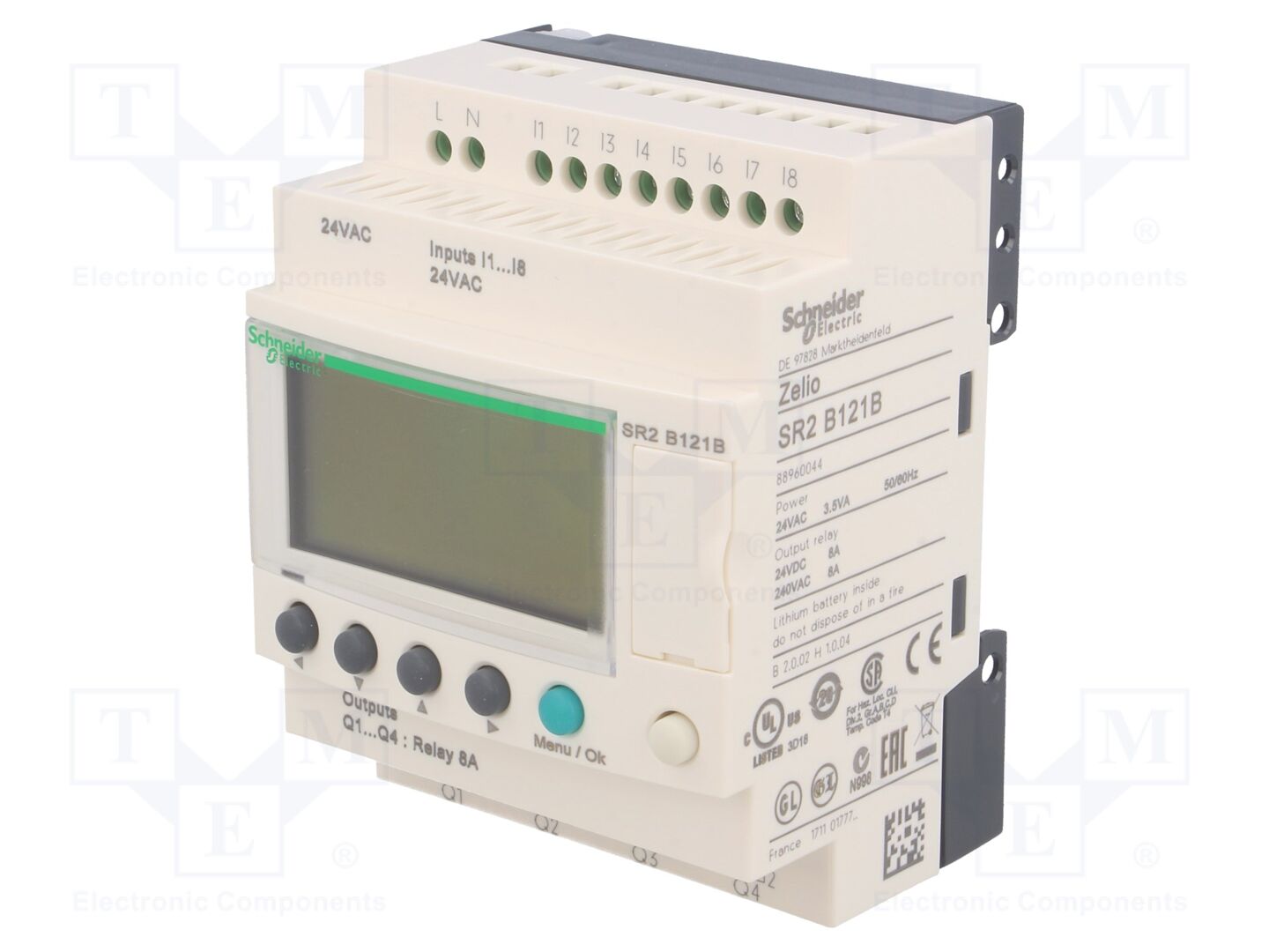 SCHNEIDER ELECTRIC SR2B121B Ohjelmoitava rele Zelio Logic IN: 8 / OUT: 4