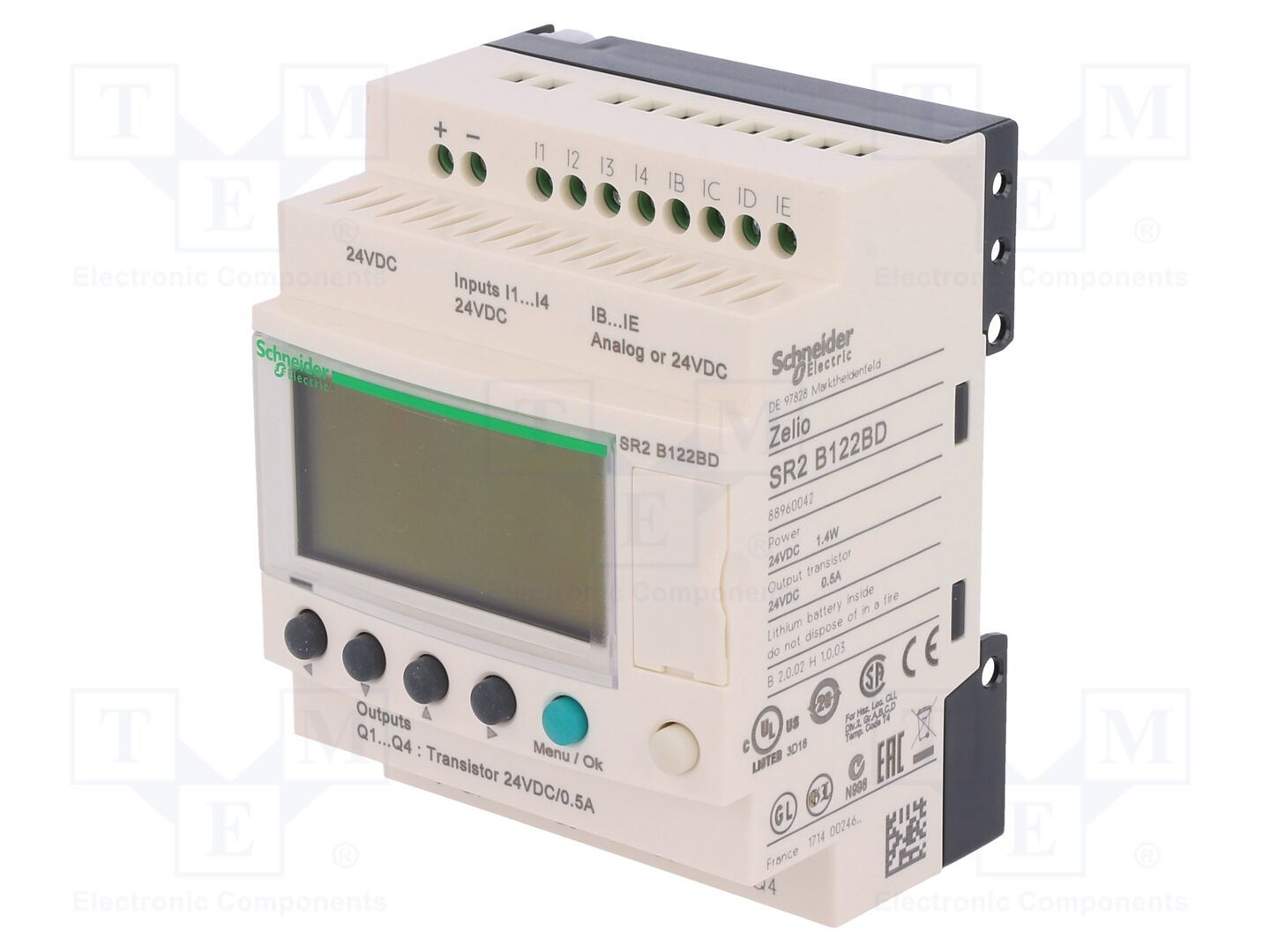 SCHNEIDER ELECTRIC SR2B122BD Ohjelmoitava rele IN: 8