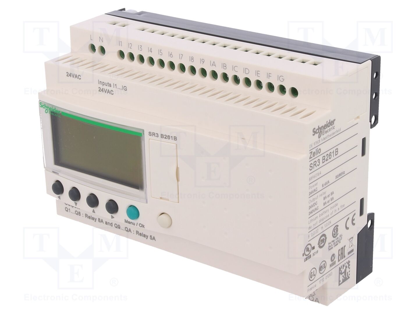 SCHNEIDER ELECTRIC SR3B261B Ohjelmoitava rele 16 tuloa
