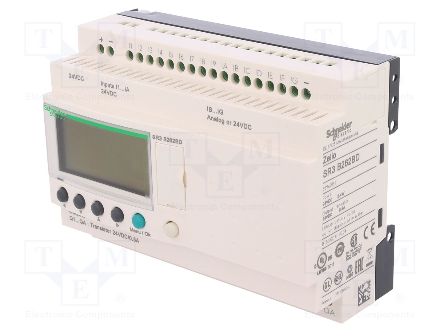 SCHNEIDER ELECTRIC SR3B262BD Ohjelmoitava rele 16 tuloa