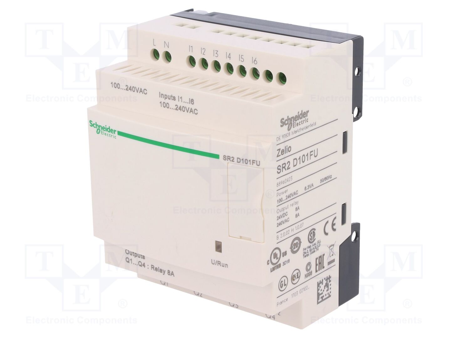 SCHNEIDER ELECTRIC SR2D101FU Ohjelmoitava rele IN: 6, OUT: 4