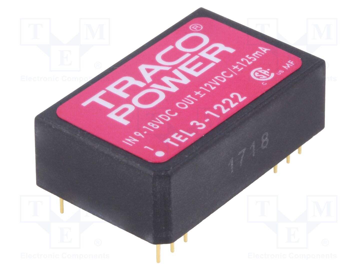 TRACO POWER TEL3-1222 DC/DC-muunnin 3W
