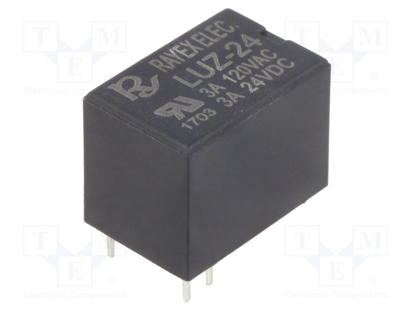 Recoy/RAYEX ELECTRONICS LUZ-24 Miniatyyrisähkömagneettinen rele 24VDC (50 kpl erä)
