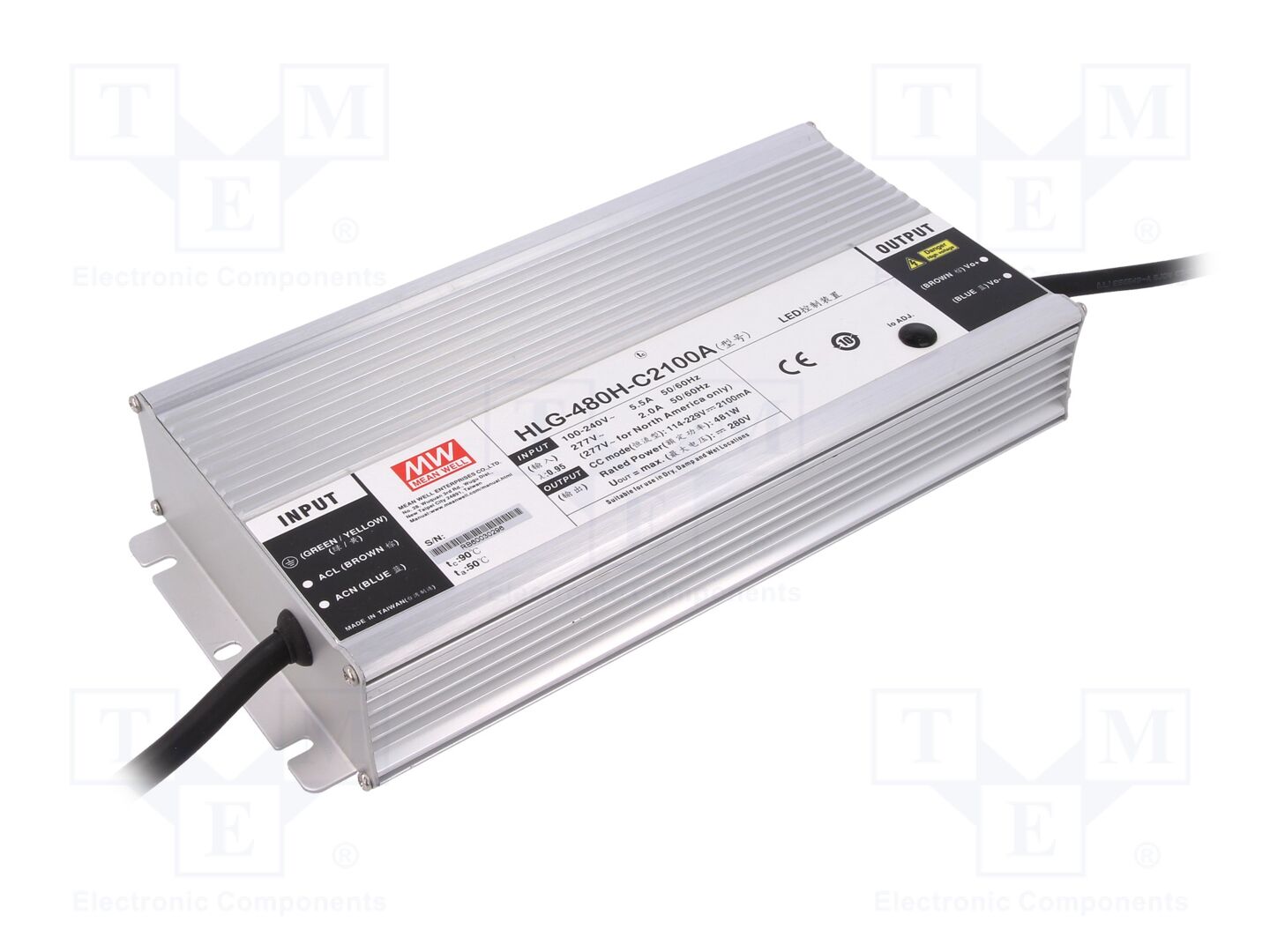 MEAN WELL HLG-480H-C2100A LED-virtalähde 480W 114-229VDC