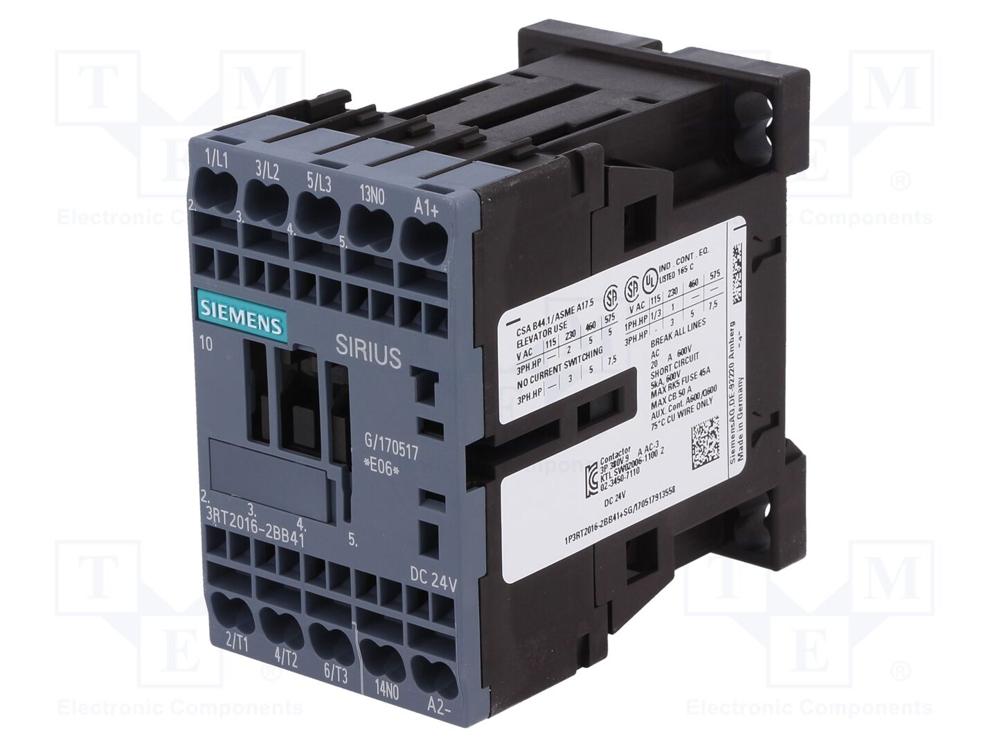 SIEMENS 3RT2016-2BB41 Kontaktori 9A