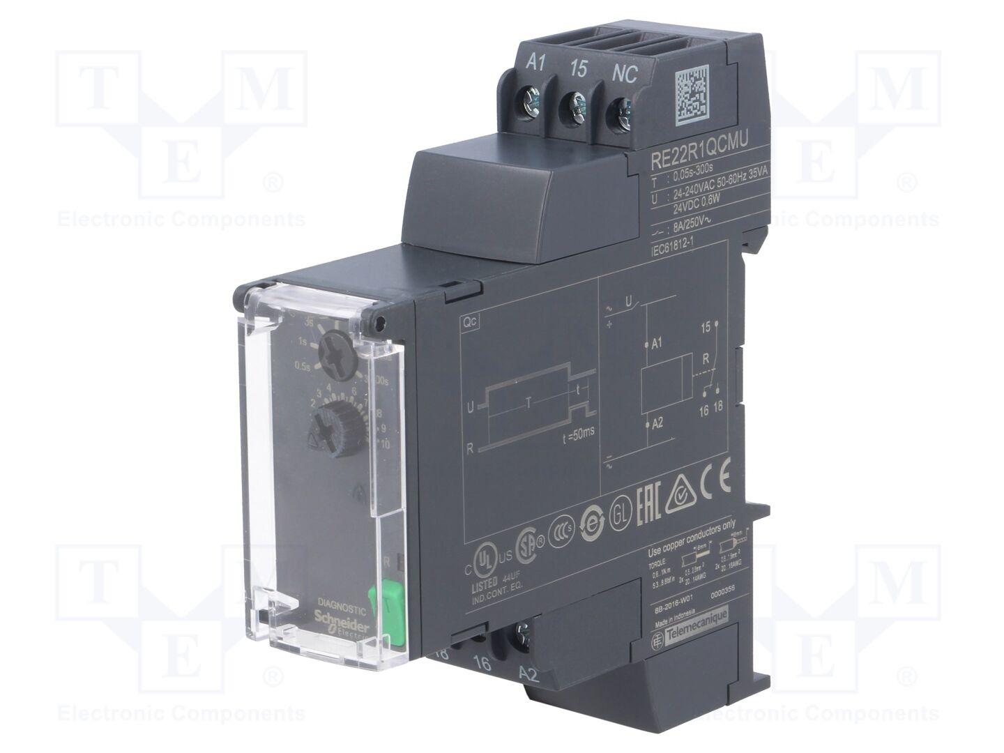 SCHNEIDER ELECTRIC RE22R1QCMU Ajastin 0,05s-300s