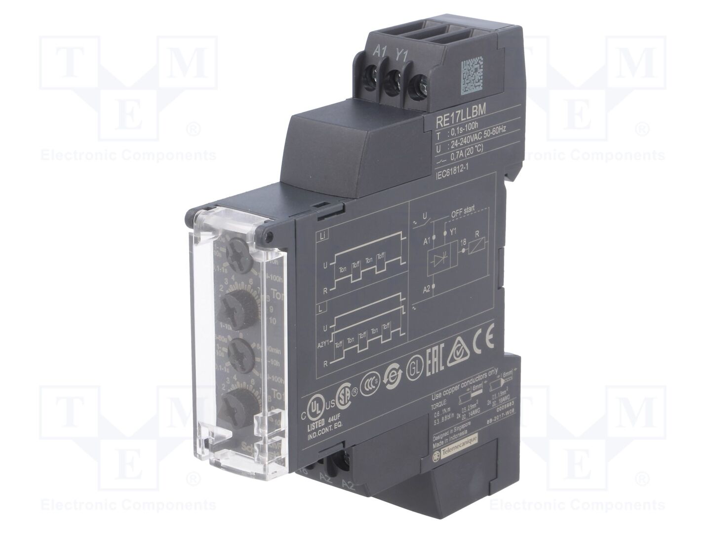 SCHNEIDER ELECTRIC RE17LLBM Ajastin 0,1s-100h