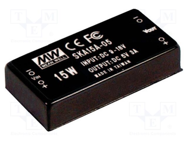 MEAN WELL SKA15A-05 DC/DC Muunnin 15W