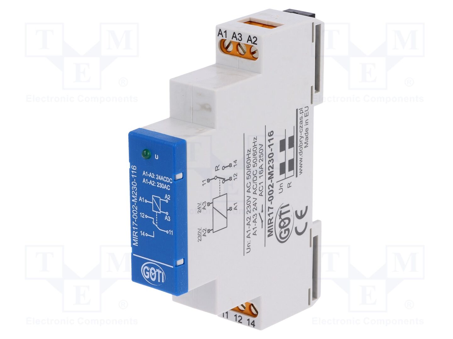 DOBRY CZAS MIR17-002-M230-116 Asennusrele NC + NO