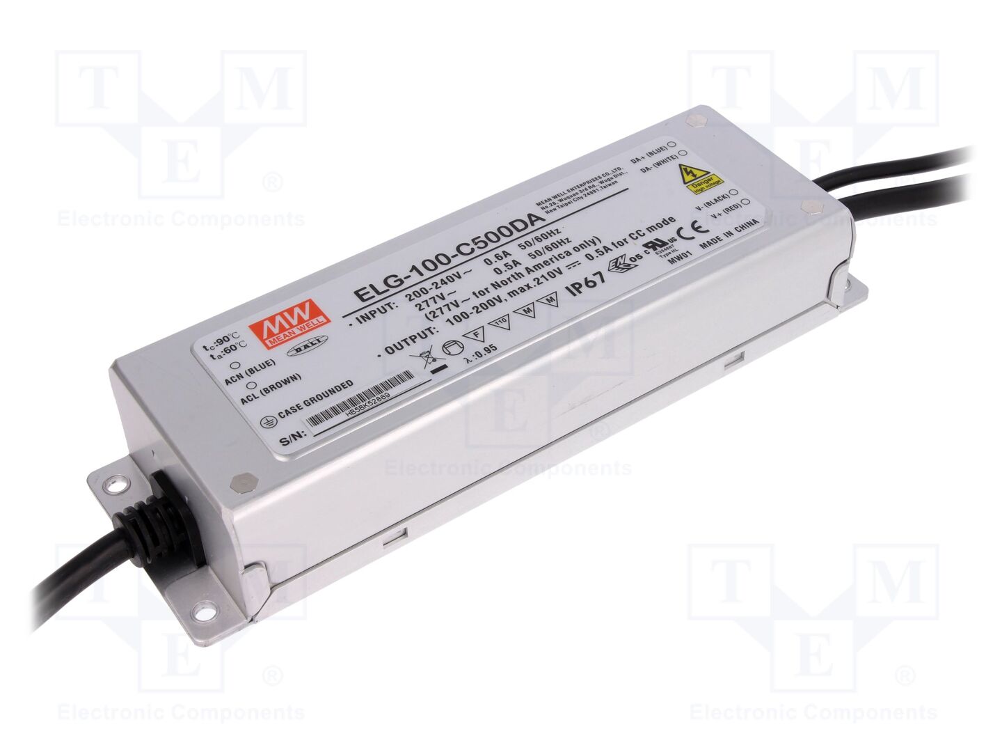 MEAN WELL ELG-100-C500DA LED-virtalähde DALI 100W 500mA
