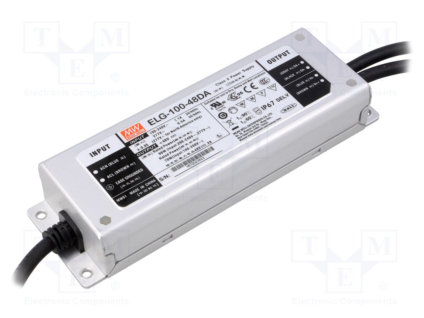 MEAN WELL ELG-100-48DA LED-virtalähde DALI 100W 48VDC