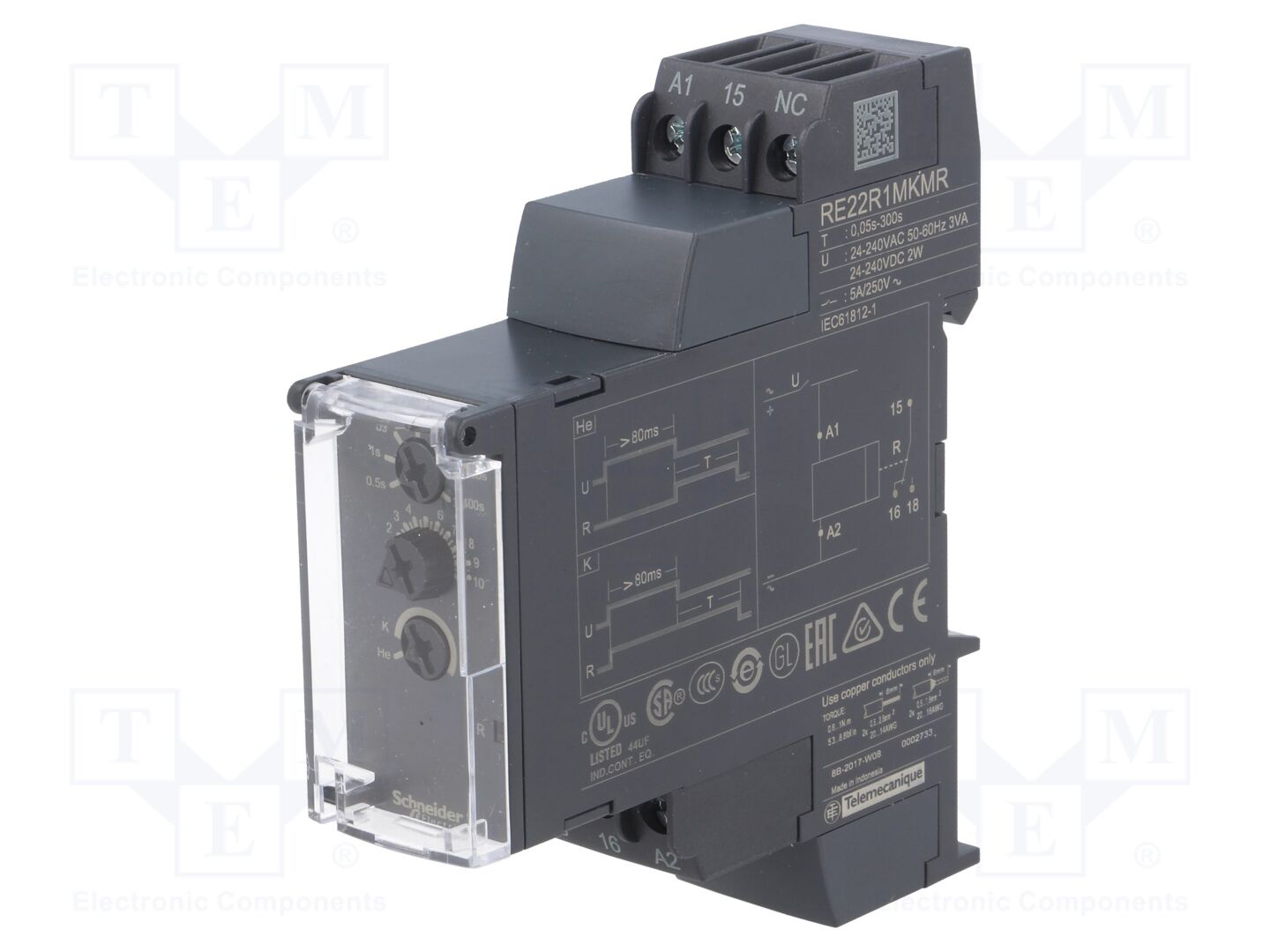 SCHNEIDER ELECTRIC RE22R1MKMR Ajastin 250VAC/5A