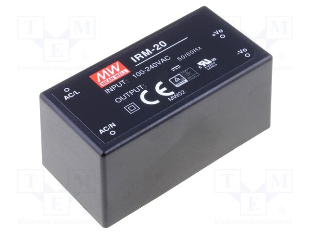 MEAN WELL IRM-20-3.3 PCB AC/DC muunnin 14.85W