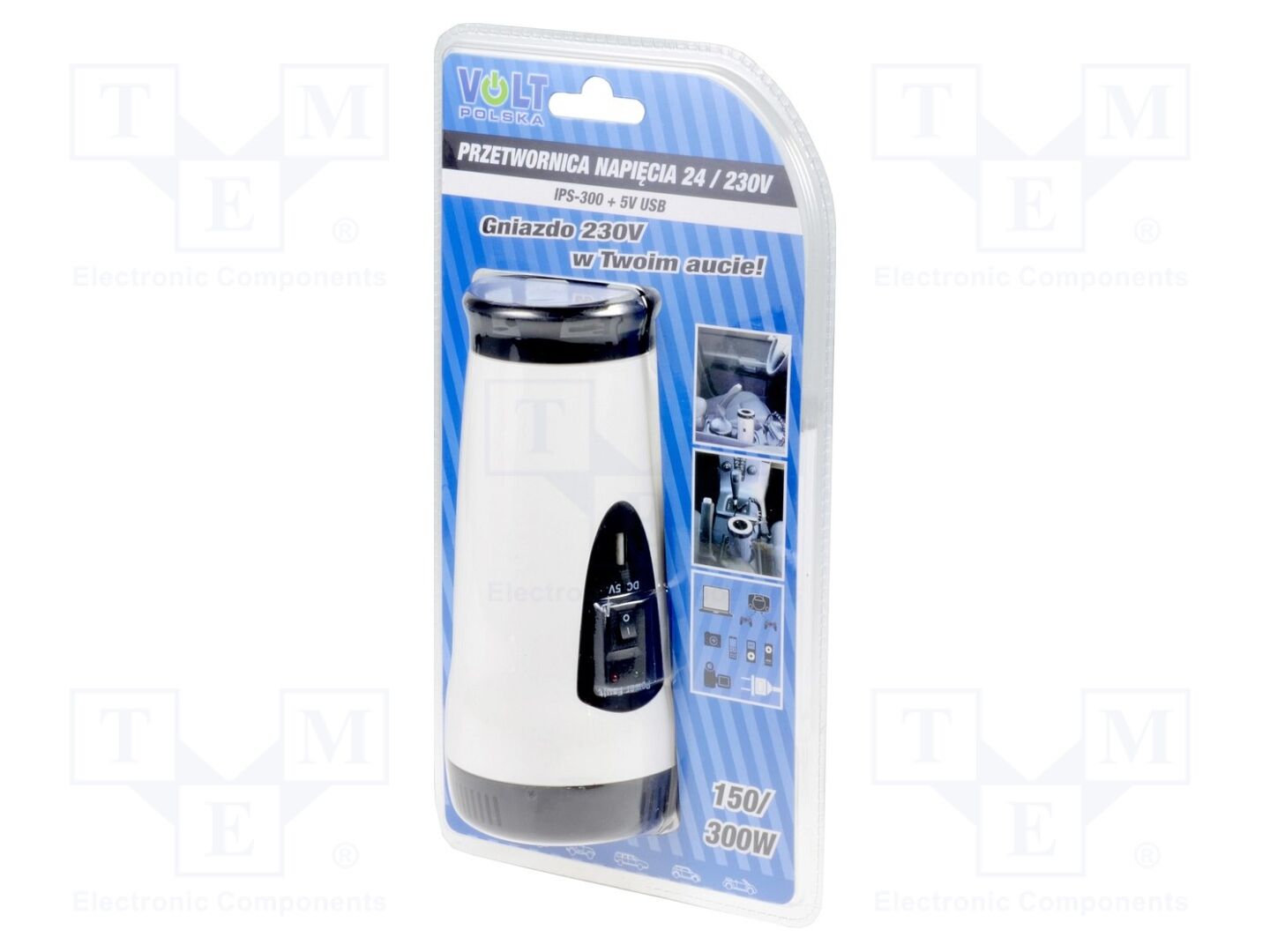 VOLT POLSKA IPS300/24V DC/AC muunnin 150W 24V