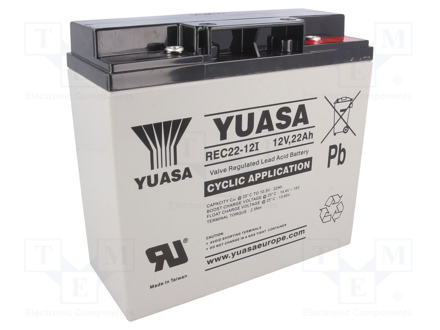 YUASA ACCU-REC22-12/Y Hapot kenno AGM 12V 22Ah