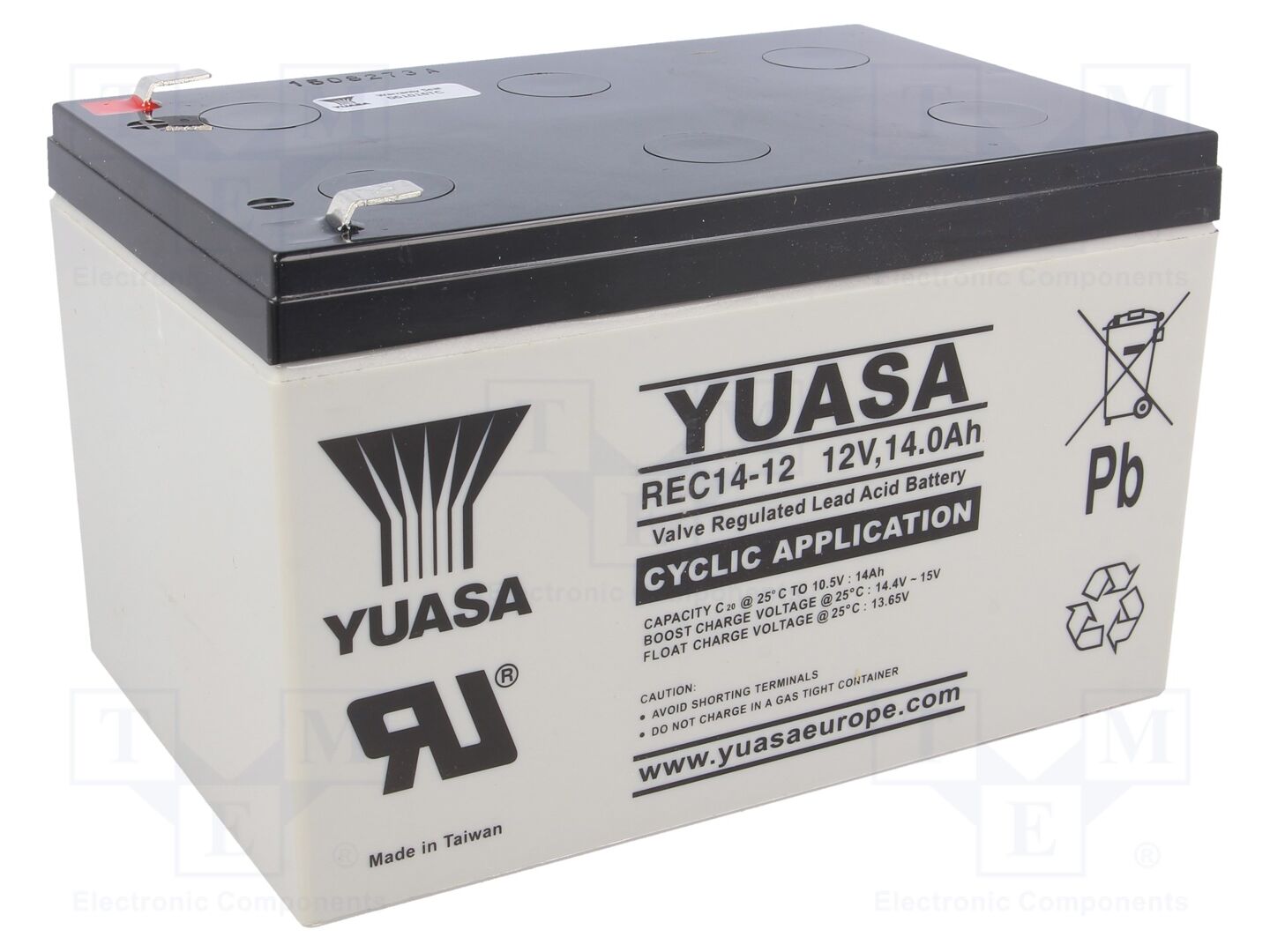 YUASA ACCU-REC14-12/Y Hapotakku 12V 14Ah