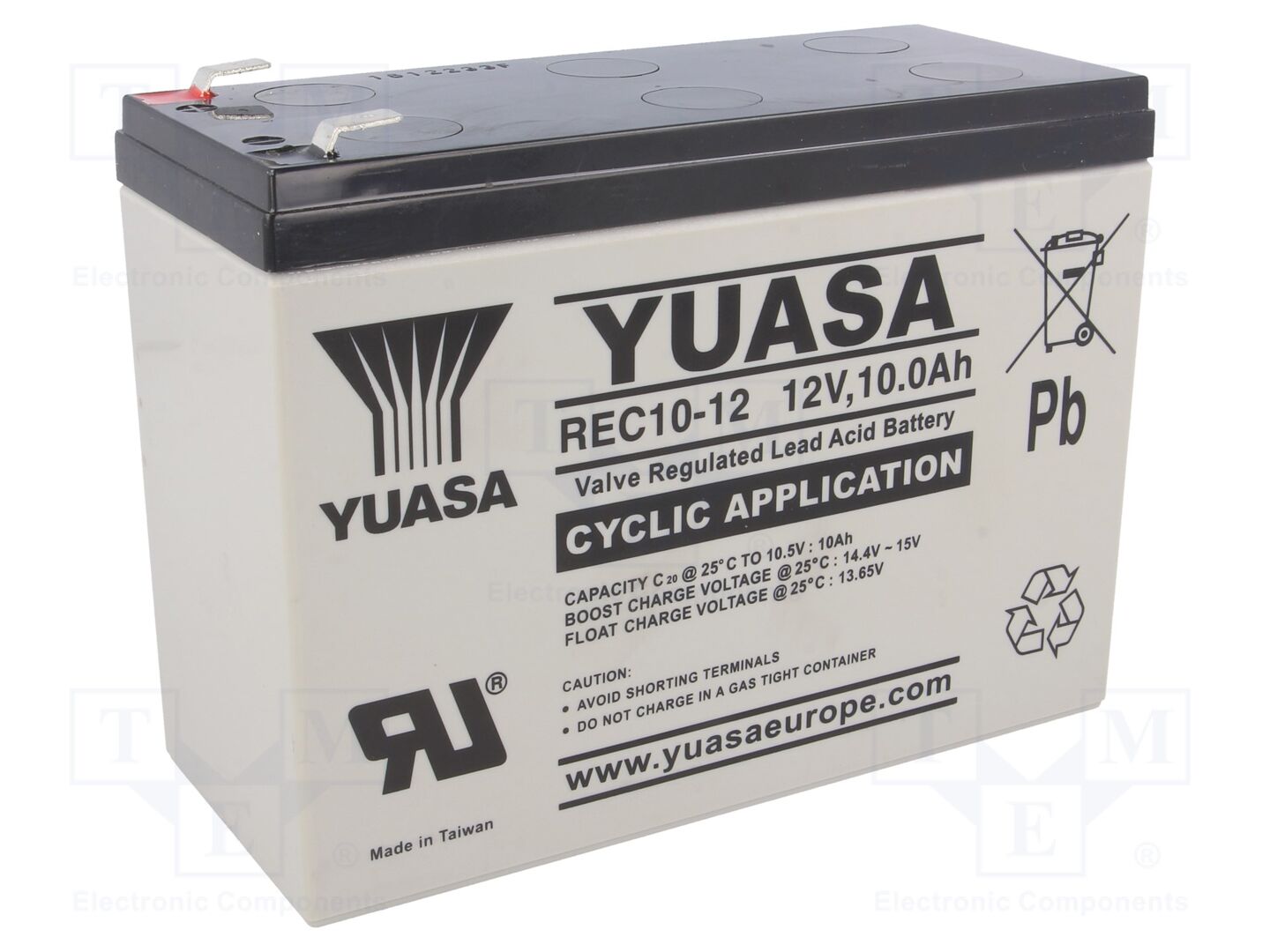 YUASA ACCU-REC10-12/Y Happoakku 12V 10Ah