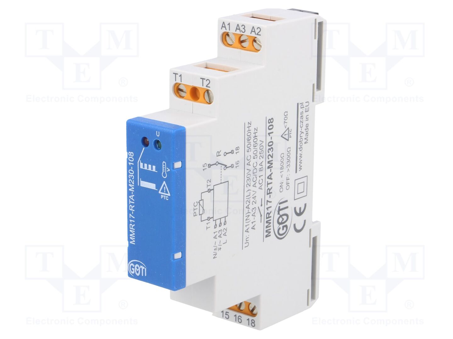 DOBRY CZAS MMR17-RTA-M230-108 Valvontarele 24VAC,230VAC, 24VDC