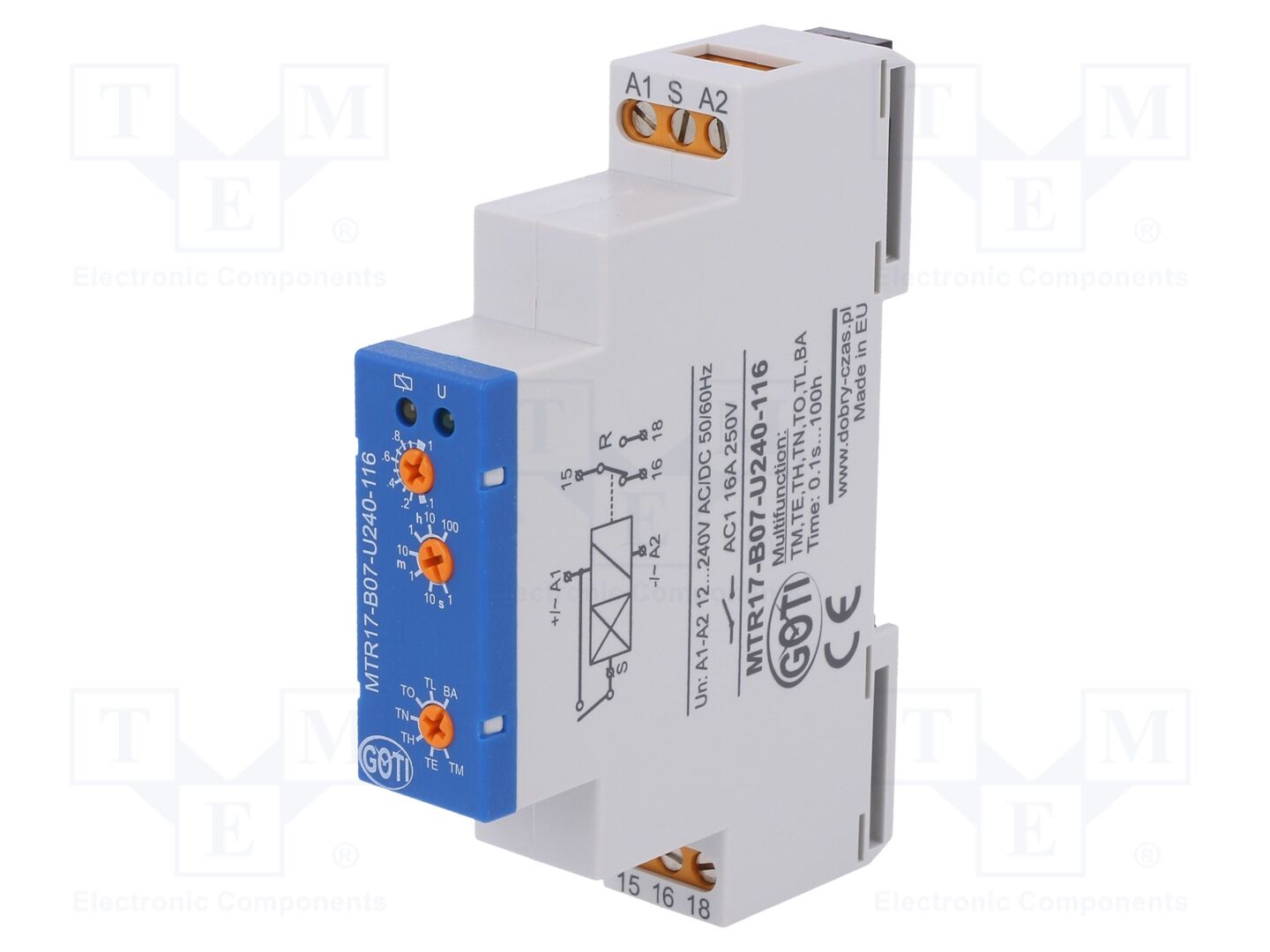 DOBRY CZAS MTR17-B07-U240-116 Ajastin 250VAC/16A