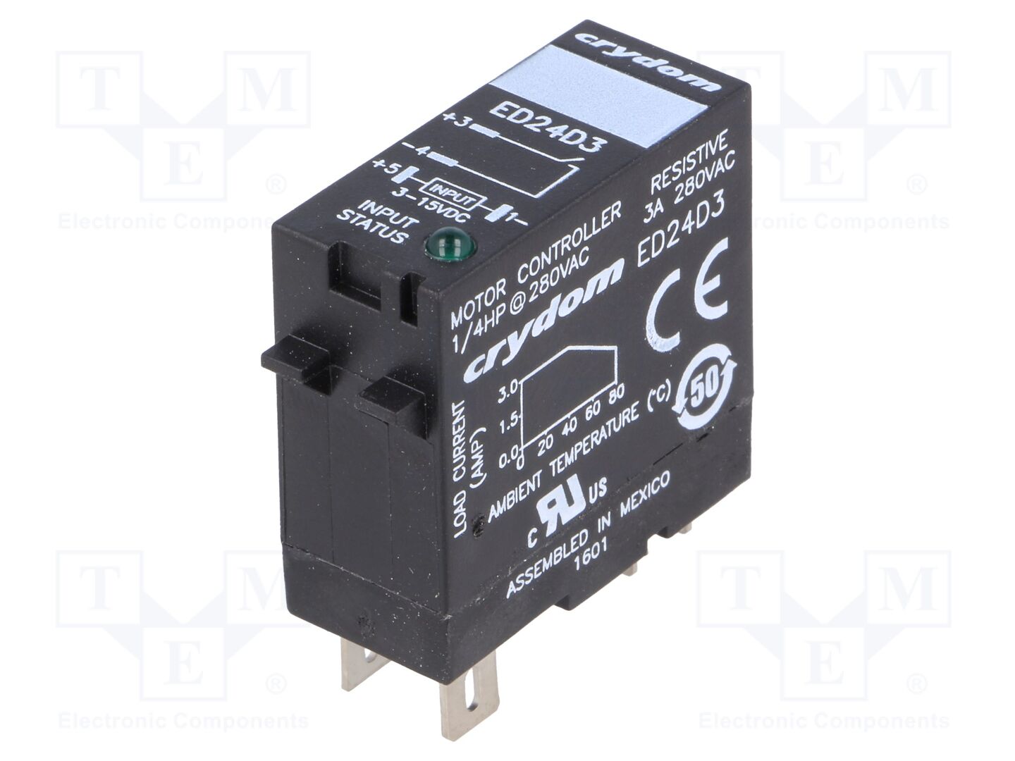 SENSATA / CRYDOM ED24D3 Puolijohderele 3A
