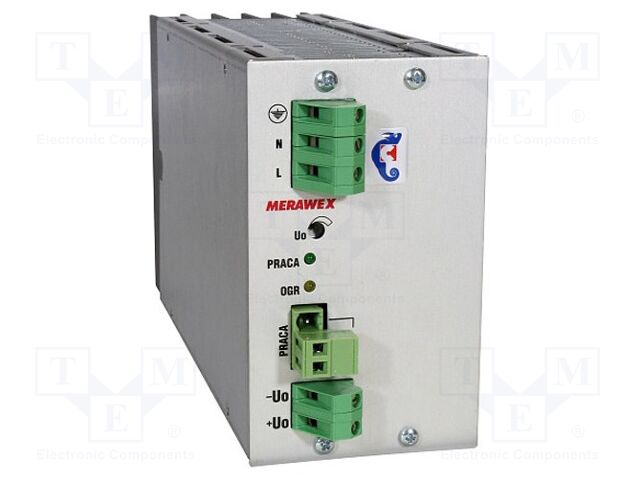 MERAWEX ZM220V2.5A-600 Sisäänrakennettu kytkentävirtalähde 575W 220VDC
