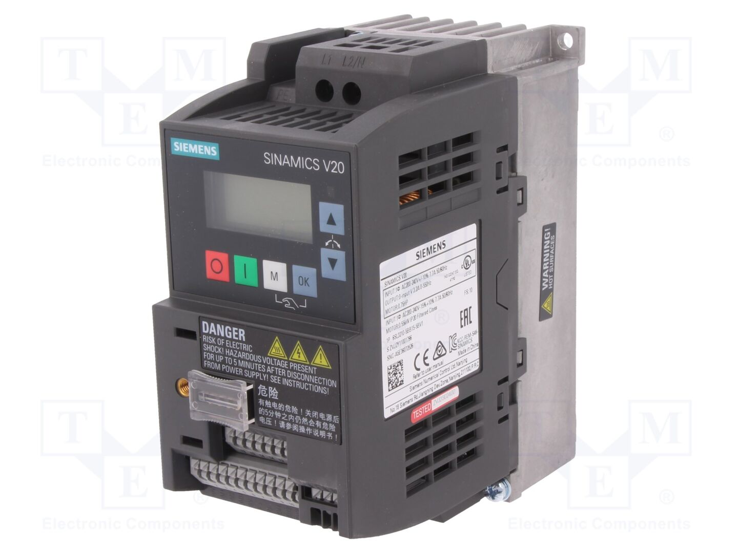 SIEMENS 6SL3210-5BB15-5BV1 Taajuusmuuttaja 0.55kW