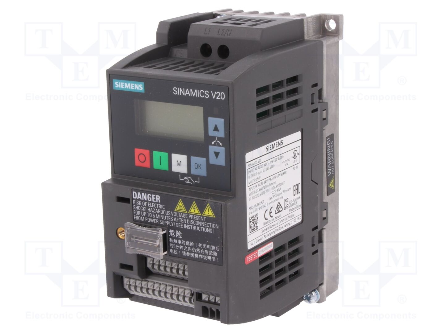 SIEMENS 6SL3210-5BB13-7UV1 Taajuusmuuttaja 0.37kW