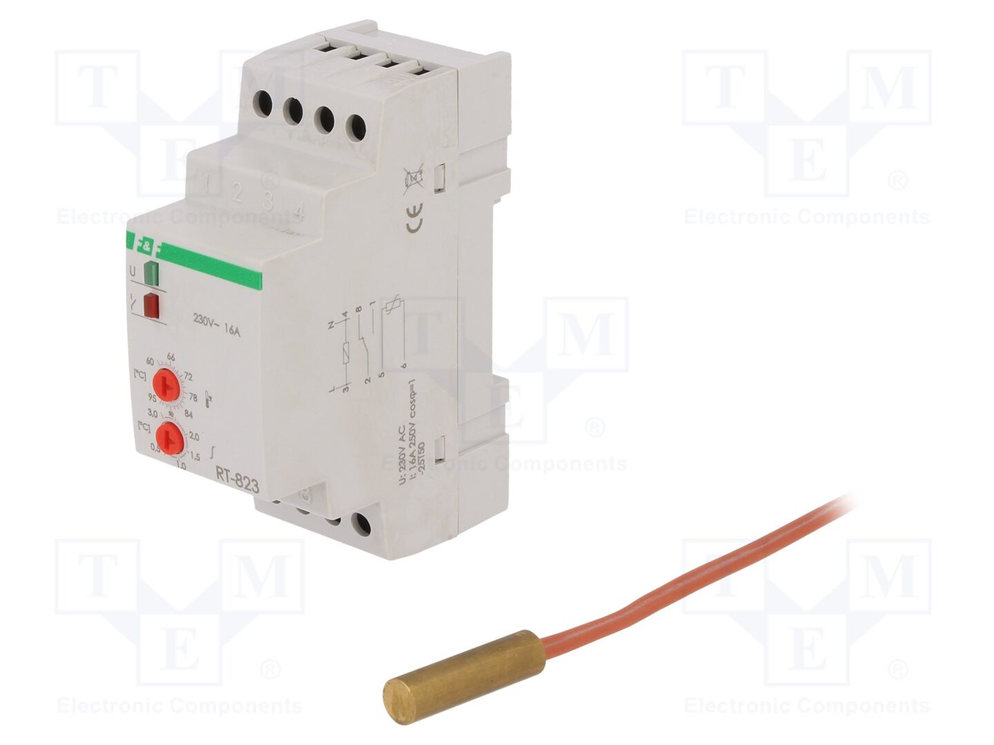 F&F RT-823 Lämpötilasäädin 60-95°C