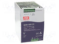 MEAN WELL WDR-480-24 DIN-kiskoon asennettava kytkentävirtalähde 480W 24VDC 20A