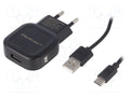 QOLTEC ZSI-50184 Plug-in Power Supply 5VDC 2.4A USB-C