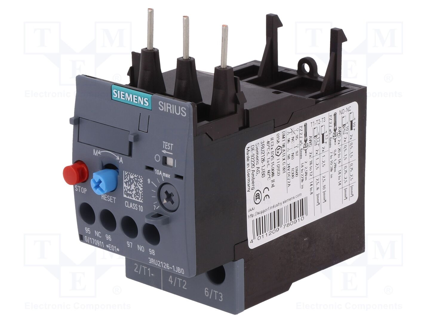 SIEMENS 3RU2126-1JB0 Lämpörele 4kW