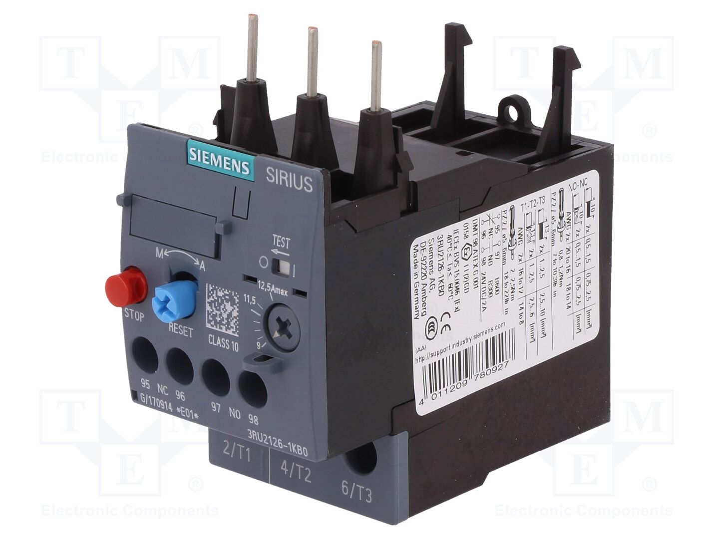 SIEMENS 3RU2126-1KB0 Terminen rele 5.5kW