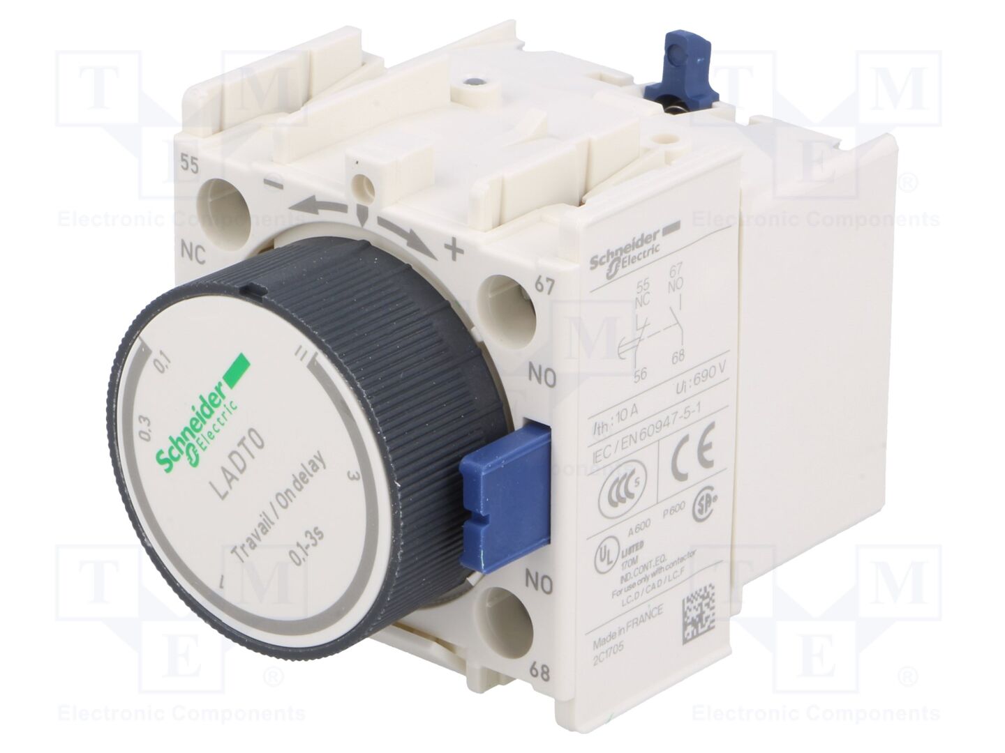 SCHNEIDER ELECTRIC LADT0 Aikaviivekosketin NC + NO