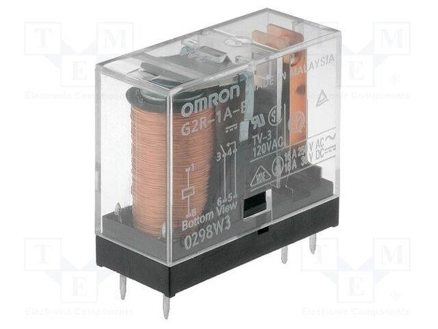 OMRON Electronic Components G2R-1A-E-5DC Sähkömagneettinen rele 5VDC