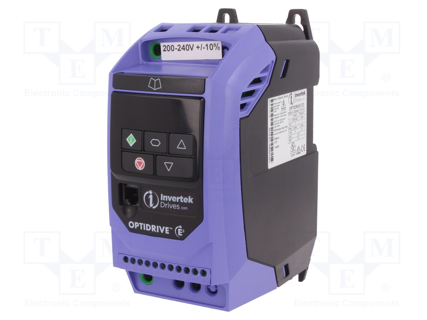 INVERTEK DRIVES ODE-3-120043-1F12-01 Vektoritaajuusmuuttaja 0.37kW