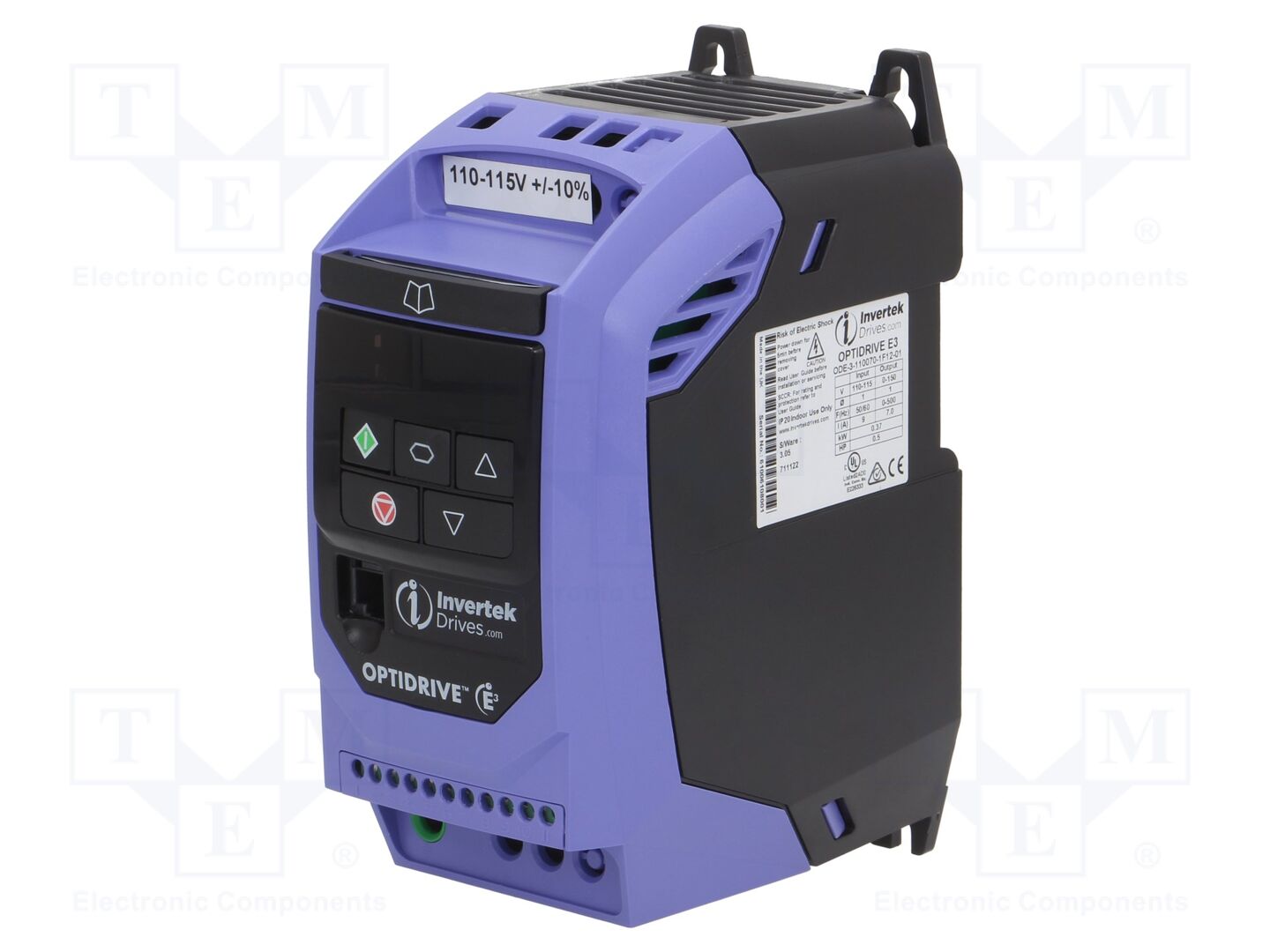 INVERTEK DRIVES ODE31100701F1201 Vektoritaajuusmuuttaja 0.37kW